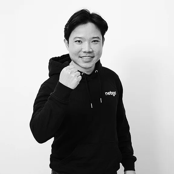 Duy Porträt von Duy (Grau)