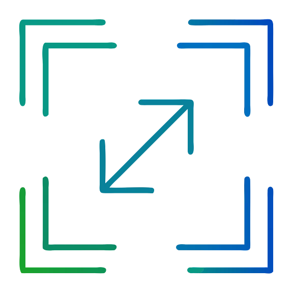 Symbol für skalierbare Software